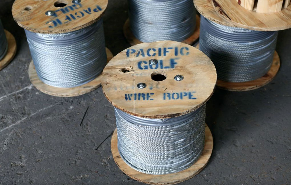 photo of spools of wire rope